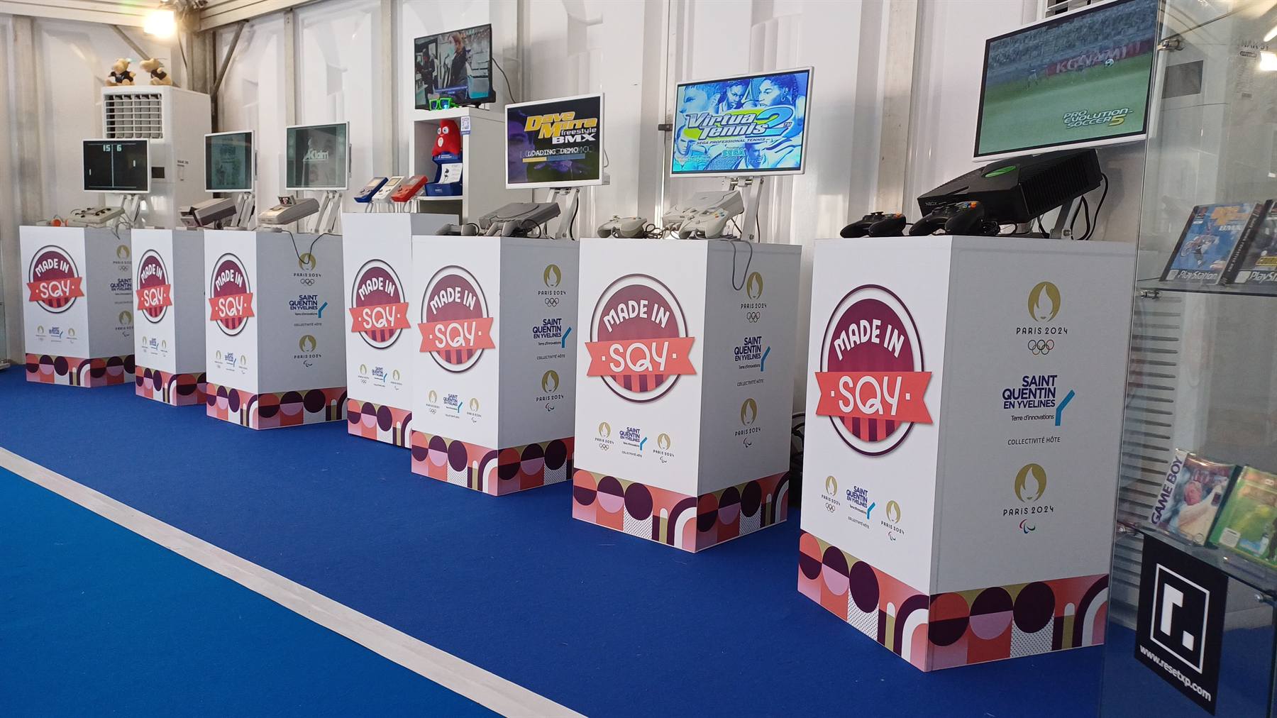 Espace rétrogaming Reset XP ouvert au public lors d'un événement de collectivité